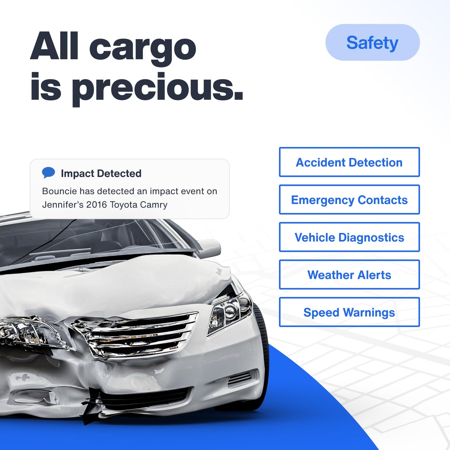 Bouncie GPS Tracker for Vehicles with Real-Time Location, Route History, Speed Monitoring, Geo-Fence & Accident Notifications - for Fleets & Family - Cancel Anytime