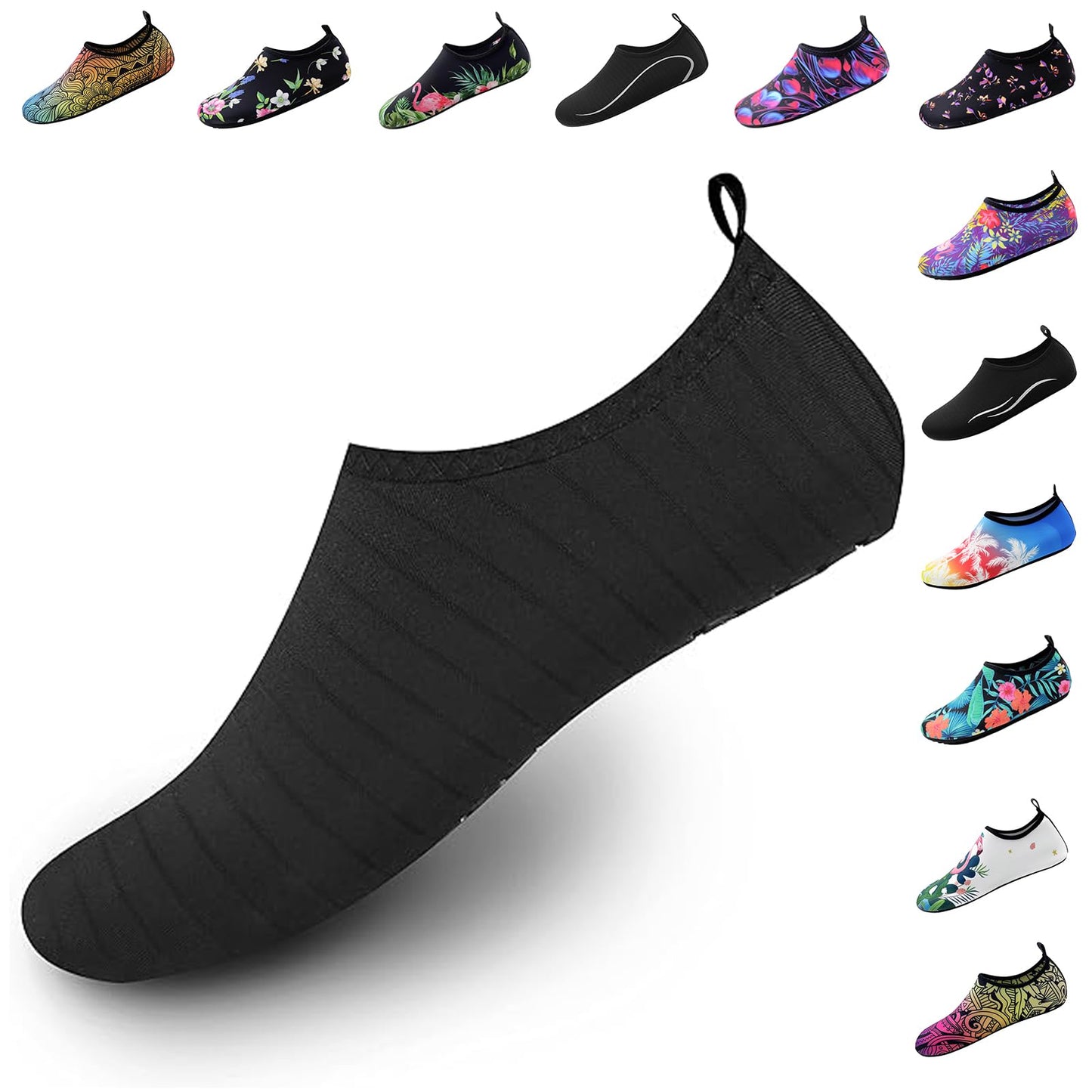 Womens Mens Water Shoes Quick-Dry Barefoot Aqua Beach Socks Non Slip Sports Swim Yoga Surf Pool Exercise Camping Must Haves Essentials
