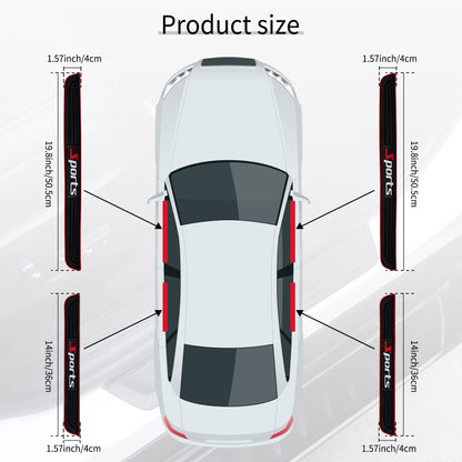SINGARO Car Door Threshold Protection, 4PCS Door Edge Step Dust Shield Cover, Door Width 19.8x1.57inch Car/SUV Universal Rubber Scratch Resistant Exterior Accessories (Sport)