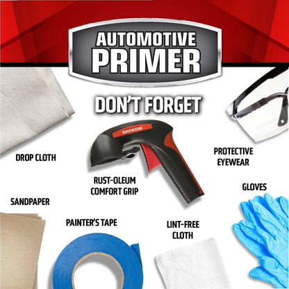 Rust-Oleum 260510 Stops Rust Automotive 2-in-1 Filler & Sandable Primer Spray, 12 oz, Gray