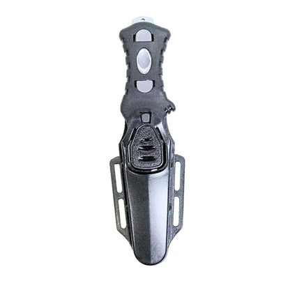 Scuba Choice Compact Stainless Steel Blunt Tip Dive Knife - 2.3" Plain Edge Blade with Ergonomic Nylon Handle, Durable for Scuba Diving, Snorkeling & Water Sports - Black/Silver