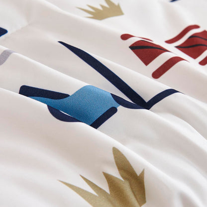 URBONUR 4-Piece Toddler Bedding Set for Boys Construction Car Printed Vehicles Toddler Comforter Set with Sheets Lightweight and Soft Perfect for Kids 2-6 Year Old Toddler Bed in a Bag