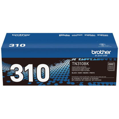 Brother Genuine Standard Yield Toner Cartridge, TN310BK, Replacement Black Toner, Page Yield Up To 2,500 Pages, TN310