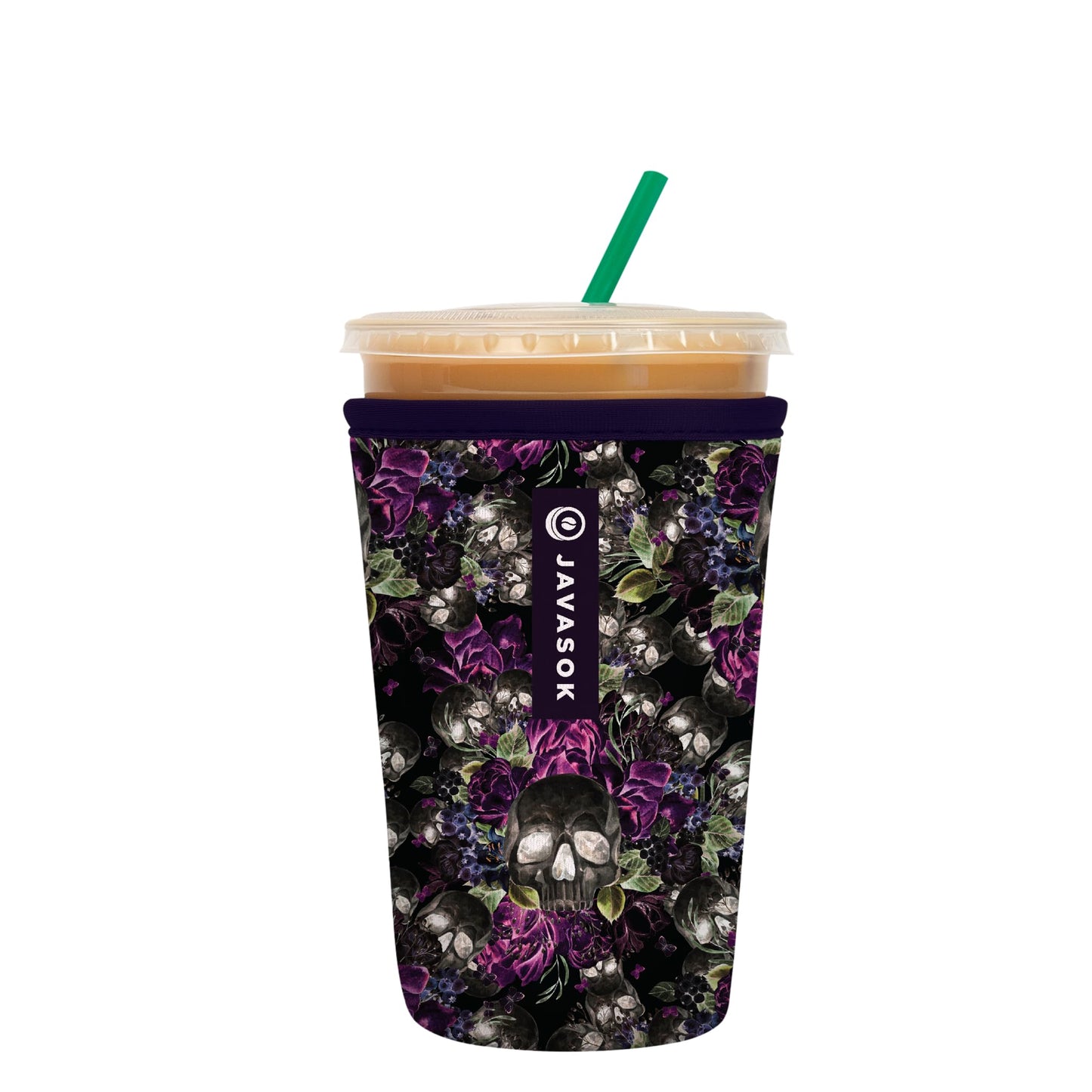 Sok It JavaSok Iced Coffee & Cold Soda Insulated Neoprene Cup Sleeve (After Dark, Medium: 22-28oz)