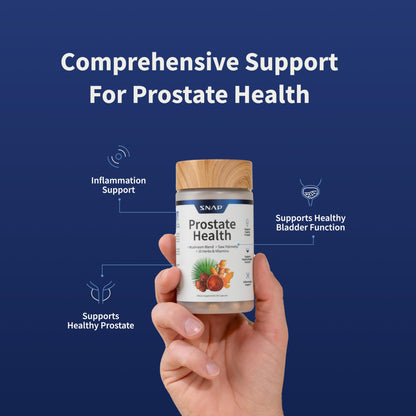 Snap Supplements Prostate Health Support Supplement, Saw Palmetto for Men Plus Stinging Nettle Root, Magnesium Citrate, Zinc and Plant Sterols, Supports Male Urinary Tract Health, 90 Capsules