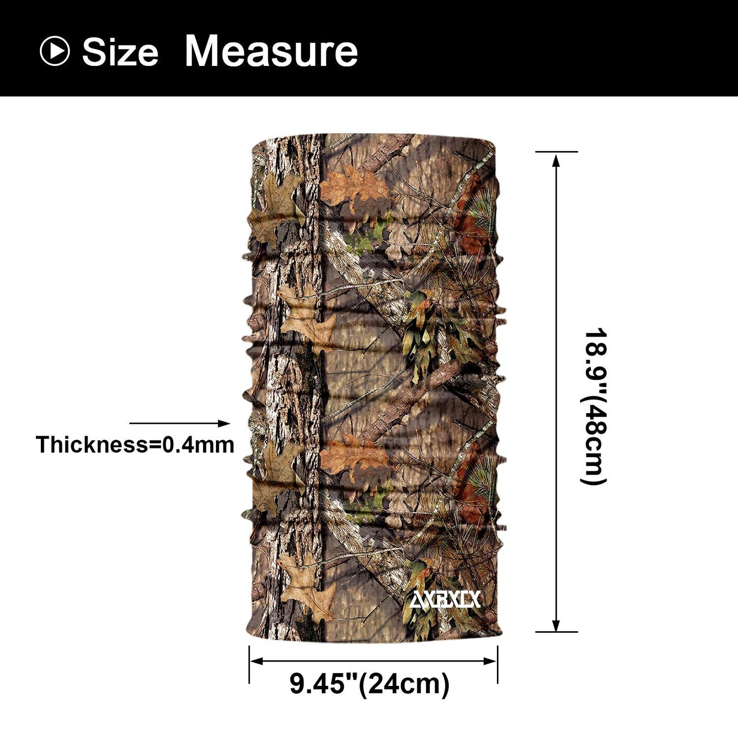 AXBXCX 2 Pack - Camouflage Print Seamless Neck Gaiter Bandana Face Mask Headband Headwear Scarf for Fishing Hiking Hunting Cycling Motorcycle Riding Skiing Outdoor Sport 067