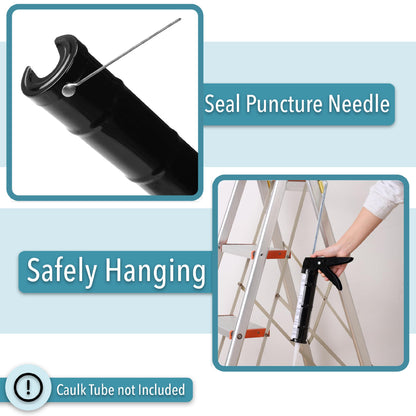 Bates- Caulking Gun, 10:1 Thrust Ratio, Blue, Caulking Tool Gun, Caulk Gun No Drip, Hand Caulking Guns, Silicone Gun, Caulking Gun Tool, No Drip Caulk Gun, Caulk Guns, Caulking Gun Dripless