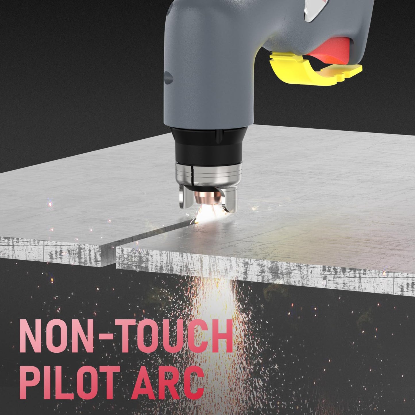 YESWELDER Plasma Cutter 65Amp Non-High Frequency Non-Touch Pilot Arc, Digital Display DC Inverter 110/220V Dual Voltage Blowback Plasma Cutting Machine CUT-65DS PRO