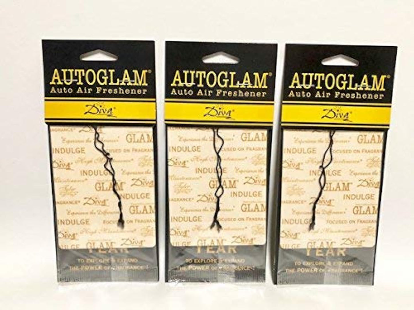 Tyler Candles Autoglam Auto Air Freshener, Diva, Set of 3