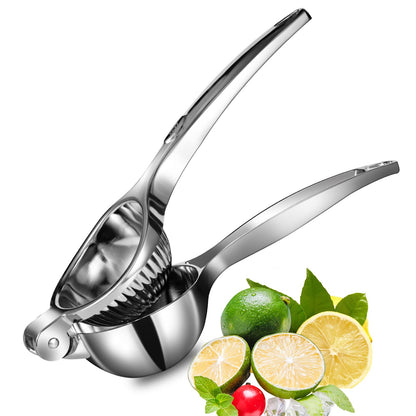 TEZZ Premium Lemon Squeezer, Large Heavy Duty Handhelp Juicer for Lemon, Metal Hand Press Citrus Juicer, Lime Squeezer Bar Tool, Manual Citrus Press
