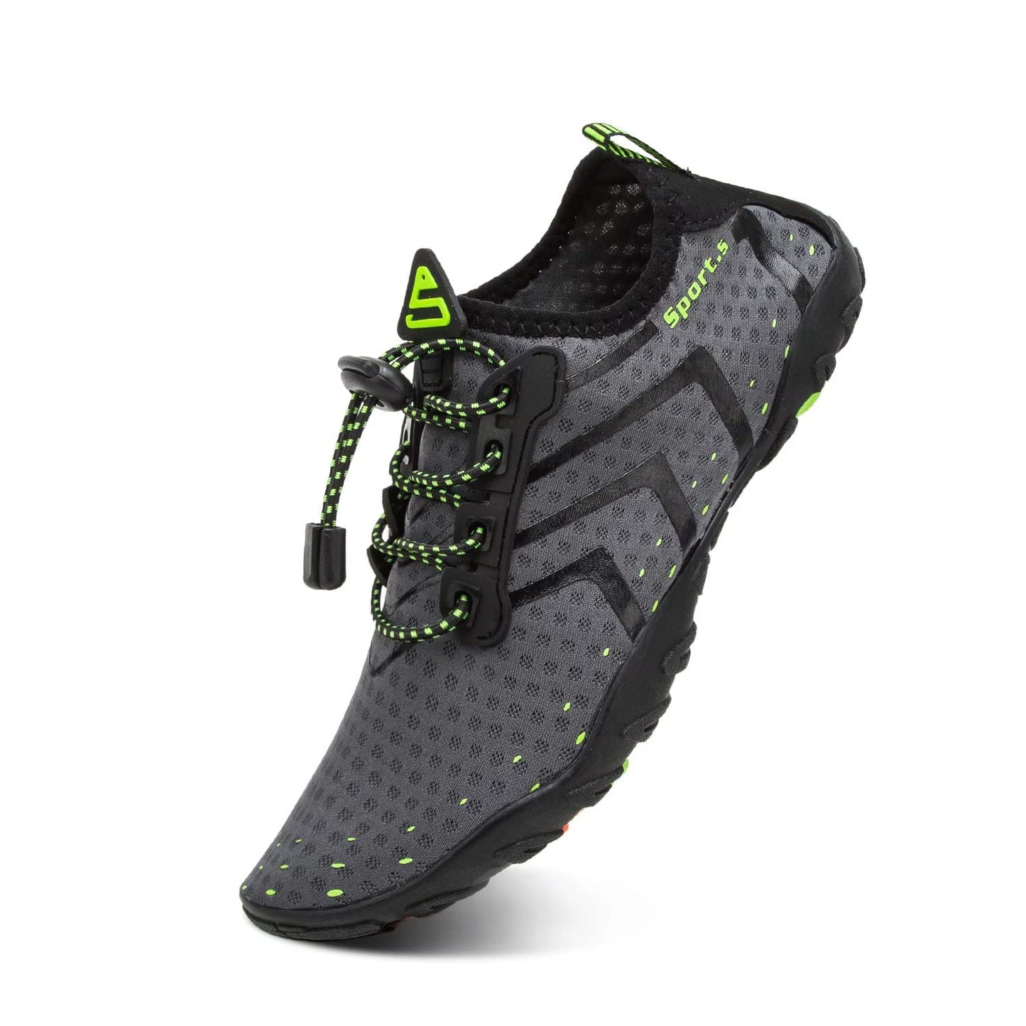 YALOX Water Shoes Men's Women's Swim Shoes Outdoor Beach Barefoot Quick-Dry Aqua Pool Socks Swimming Yoga Surfing Exercise(927Grey,43EU)