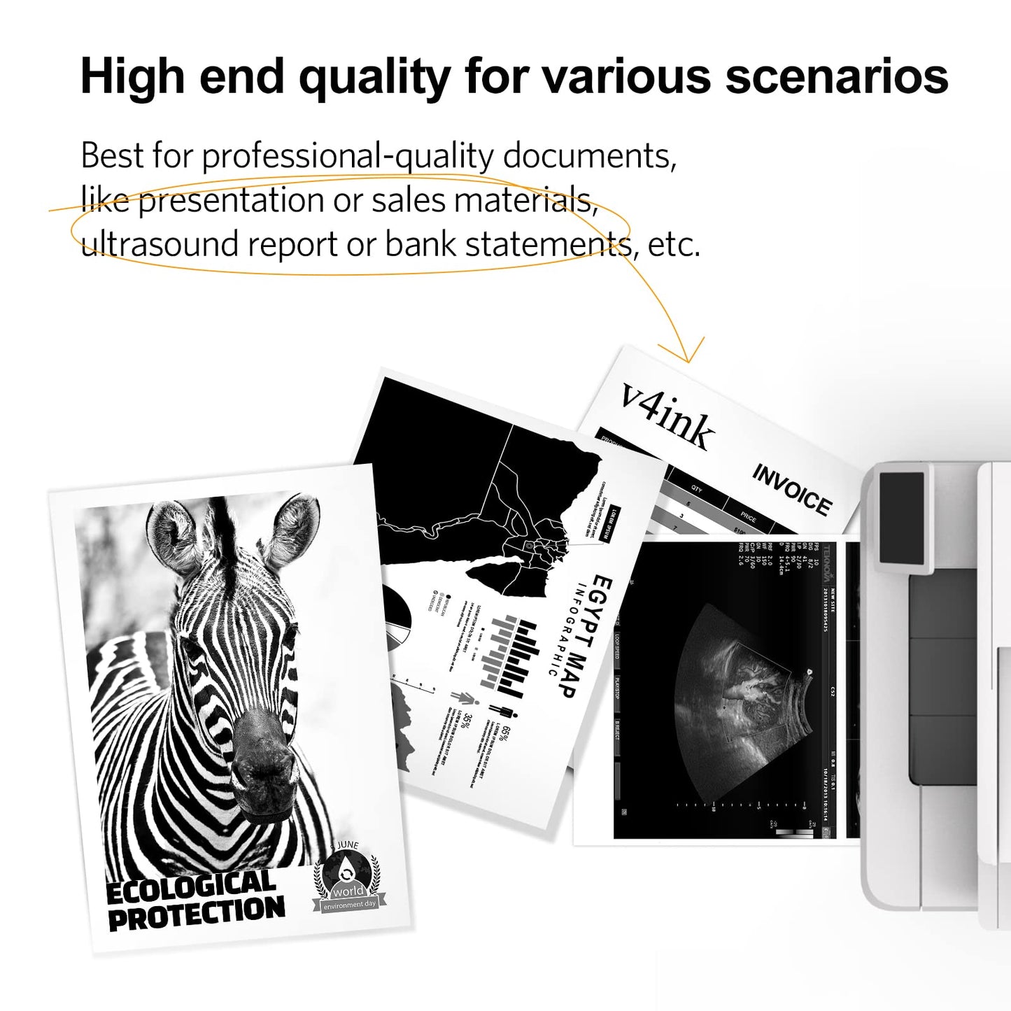 v4ink 4PK Compatible TN760 Toner Replacement for Brother TN760 TN-760 TN730 TN770 Toner Cartridge for Brother HL-L2350DW HL-L2390DW HL-L2395DW HL-L2370DW MFC-L2710DW MFC-L2750DW DCP-L2550DW Printer