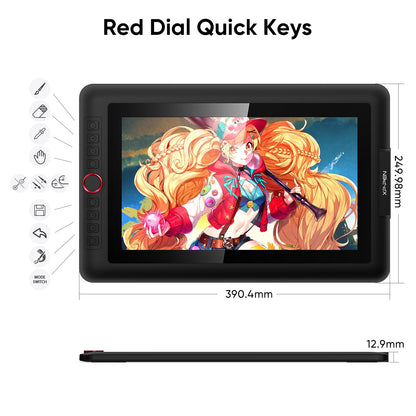 XPPen Drawing Tablet with Screen Full-Laminated Graphics Drawing Monitor Artist13.3 Pro Graphics Tablet with Adjustable Stand and 8 Shortcut Keys (8192 Levels Pen Pressure, 123% sRGB)