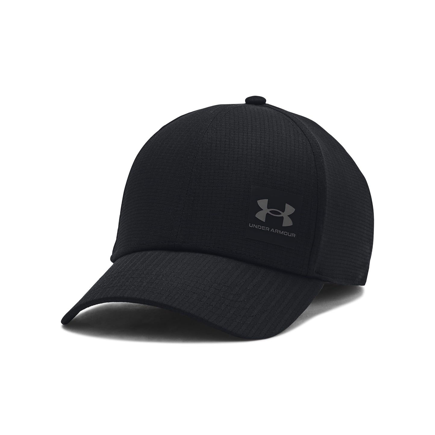Under Armour Men's Iso-Chill ArmourVent Adjustable Hat, (001) Black / / Castlerock, One Size Fits Most