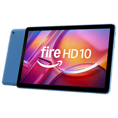 Amazon Fire HD 10 tablet (newest model) built for relaxation, 10.1" vibrant Full HD screen, octa-core processor, 3 GB RAM, 32 GB, Ocean