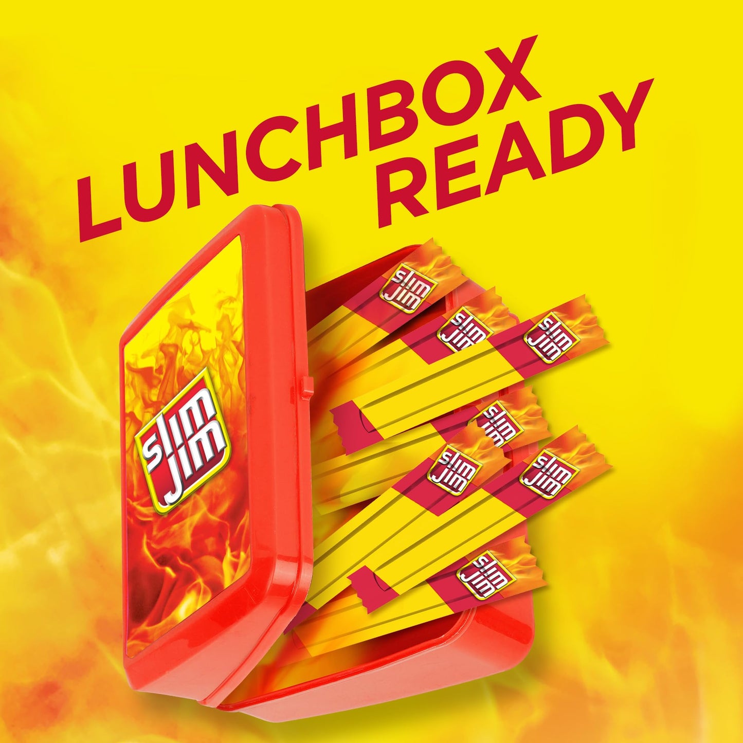 Slim Jim Smoked Meat Sticks, Original Flavor, 6g Protein Per Serving, Snack Size, Lunchbox Snack, 0.28 oz. (46 Count)