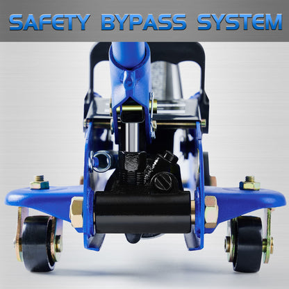 Tonda Floor Jack, Hydraulic Portable Car Jack, 2 Ton (3,800 lb) Capacity, Blue