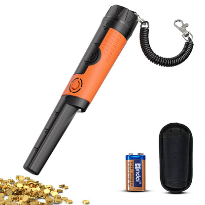 SUNPOW Metal Detector Pinpointer for Adults & Kids - Waterproof Handheld Pin Pointer Wand - High Sensitivity 360° Detection - Easy to Use 2 Alert Modes - Treasure Pinpointing Finder Probe - OTMD12