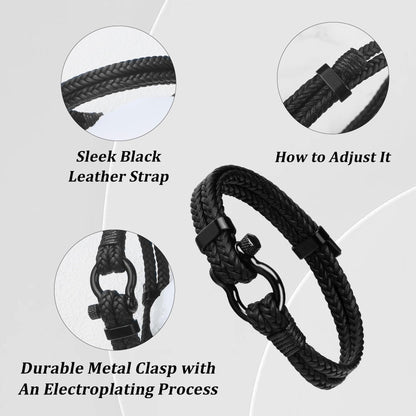 Sereney 13 Year Old Boy Birthday Gifts Ideas Adjustable Leather Bracelet as 13th Birthday Gifts for 13 Year Old Boy 13 Birthday Decorations for Boys Men Male Son Grandson Nephew Friend