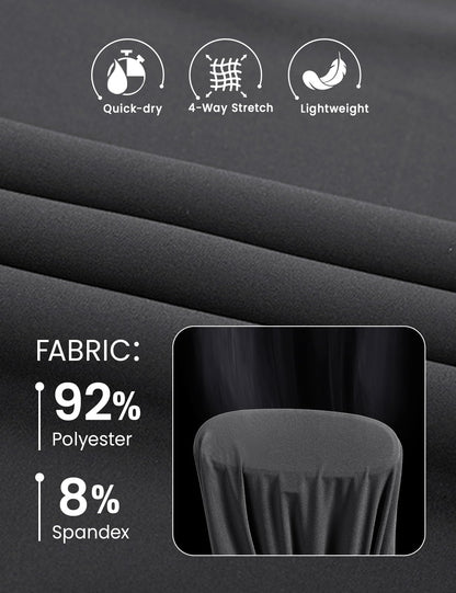 Rdruko Men's Sweat Pants Lightweight Casual Workout Gym Jogger Hiking Track Sports Athletic with Zipper Pockets(Dark Grey, US L)