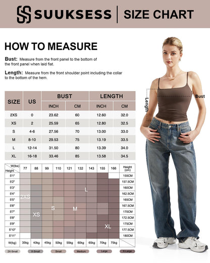 SUUKSESS Women Sexy Square Neck Tank Top Summer Y2K Going Out Tops Casual Sleeveless Basic Cami Shirts (Black, S)