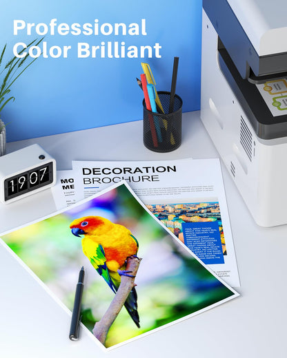 TN227 TN227BK/C/M/Y High Yield Toner Cartridge 4 Pack Compatible for Brother TN 227 TN223 TN-223BK/C/M/Y Work for MFC-L3770CDW HL-L3270CDW MFC-L3710CDW HL-L3210CW HL-L3230CDW HL-L3290CDW Printer