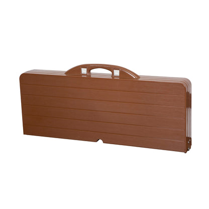 Stansport Picnic Table and Umbrella Combo - Brown (G-915-45), 33.5" x 75" x 25.5"