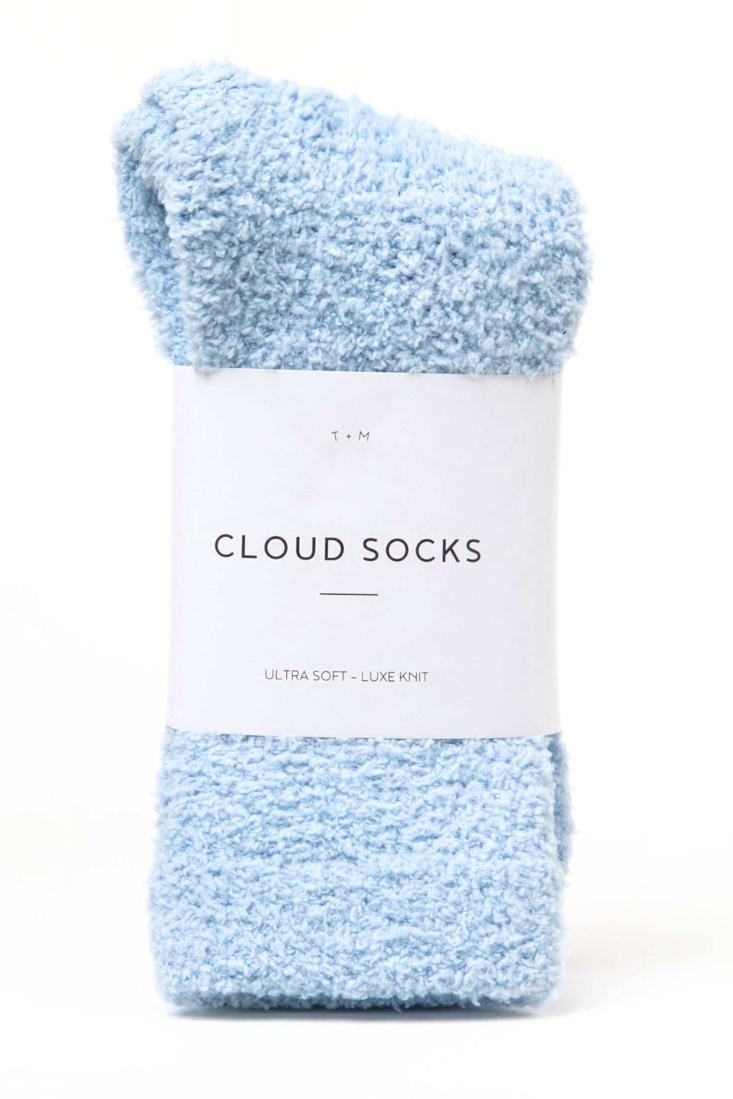Unboxme Gifts Warm & Cozy Ultra-Luxe Cloud Socks for Women & Men - Super Soft Luxurious Fabric Sleep Socks for Him & Her, Blue 1 Pair