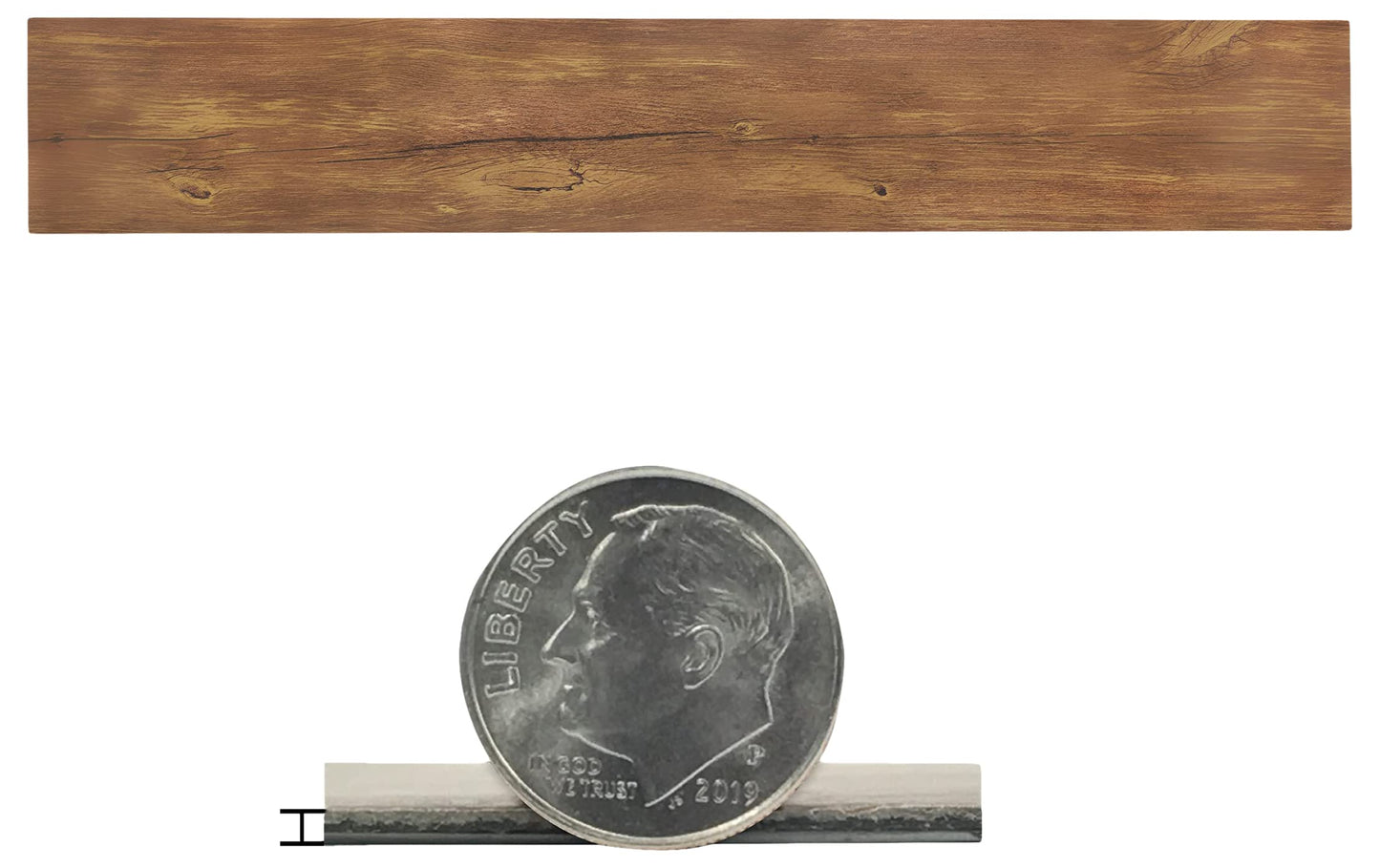 Vinyl Peel and Stick Floor Tile, Self-Adhesive Wood Plank, 10-Pack (15 Square Feet) - 6 Inch Width, 36 Inch Length, 1.2mm - Saddle - Easy DIY Nexus Planks for Any Room by Achim Home Decor