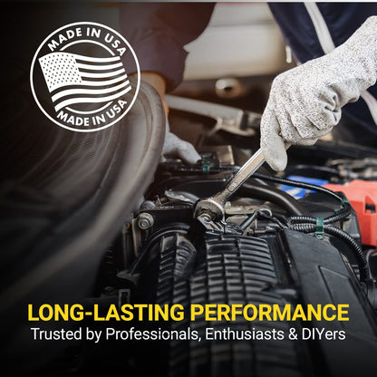 Spartan Power Battery Cable 2 Foot 4 Gauge AWG Wire Set 5/16" M8 Made in USA