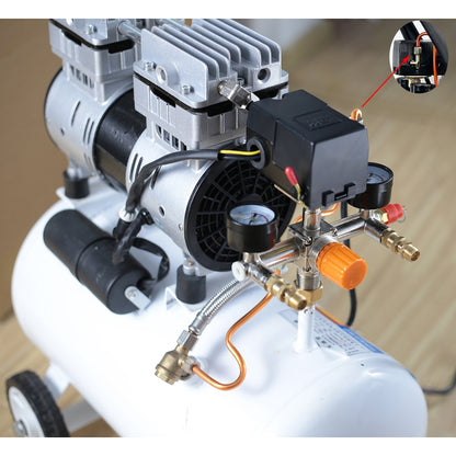 Secbolt Pressure Switch Manifold Regulator Gauges Air Compressor Pressure Switch Control Valve 90-120PSI (Horizontal Switch)