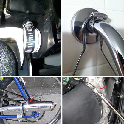 ZIPCCI Hose Clamp, 1 Inch Stainless Steel Worm Gear fuel line hose clamps, 19-29mm (25pack)