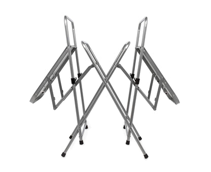 Camco Olympian Deluxe Portable Grill Table - Provides Plenty of Room for Grilling Gear While Camping - Folding Grilling Table Collapses for Compact Storage - Supports Up to 100lb (57293)