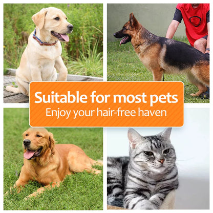 Undercoat Rake for Dogs, 2 in 1 Dematting Comb & Deshedding Tool for Long Hair Pets, Pet Hair Grooming Brush, Clear Mats and Tangles, Reduces Shedding by 95%