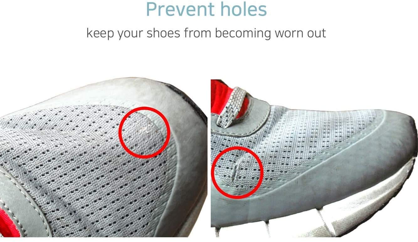 Shoe Toebox Toeburst Blowout Hole Prevention Insert/Patch (Black)