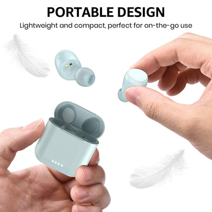 TOZO T6 Wireless Earbuds, IPX8 Waterproof Ear Buds, Stereo Bass Sound Bluetooth 5.3 Headphones in Ear, 50 Hours Playtime Earphones, Wireless Charging Case, Custom 32 EQ via APP