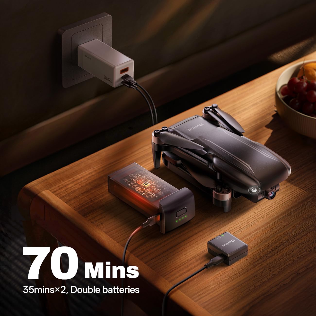 Bwine F7MINI SE GPS Drones with Camera for Adults 4K, Only 238g, 70-Mins Flight Time, TOF, 9842 FT Long Range, Auto Return, Follow Me, Circle & Waypoint Fly – Ideal for Beginners and Aerial Lovers