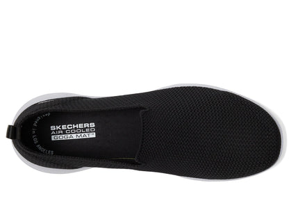 Skechers Women's GO Walk Joy-Sensational Day Sneaker, Black/Lavender, 9