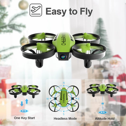 Cheerwing CW10 Mini Drone for Kids WiFi FPV Drone with Camera, RC Drone Gift Toy for Boys and Girls with Auto Hovering, Voice Control