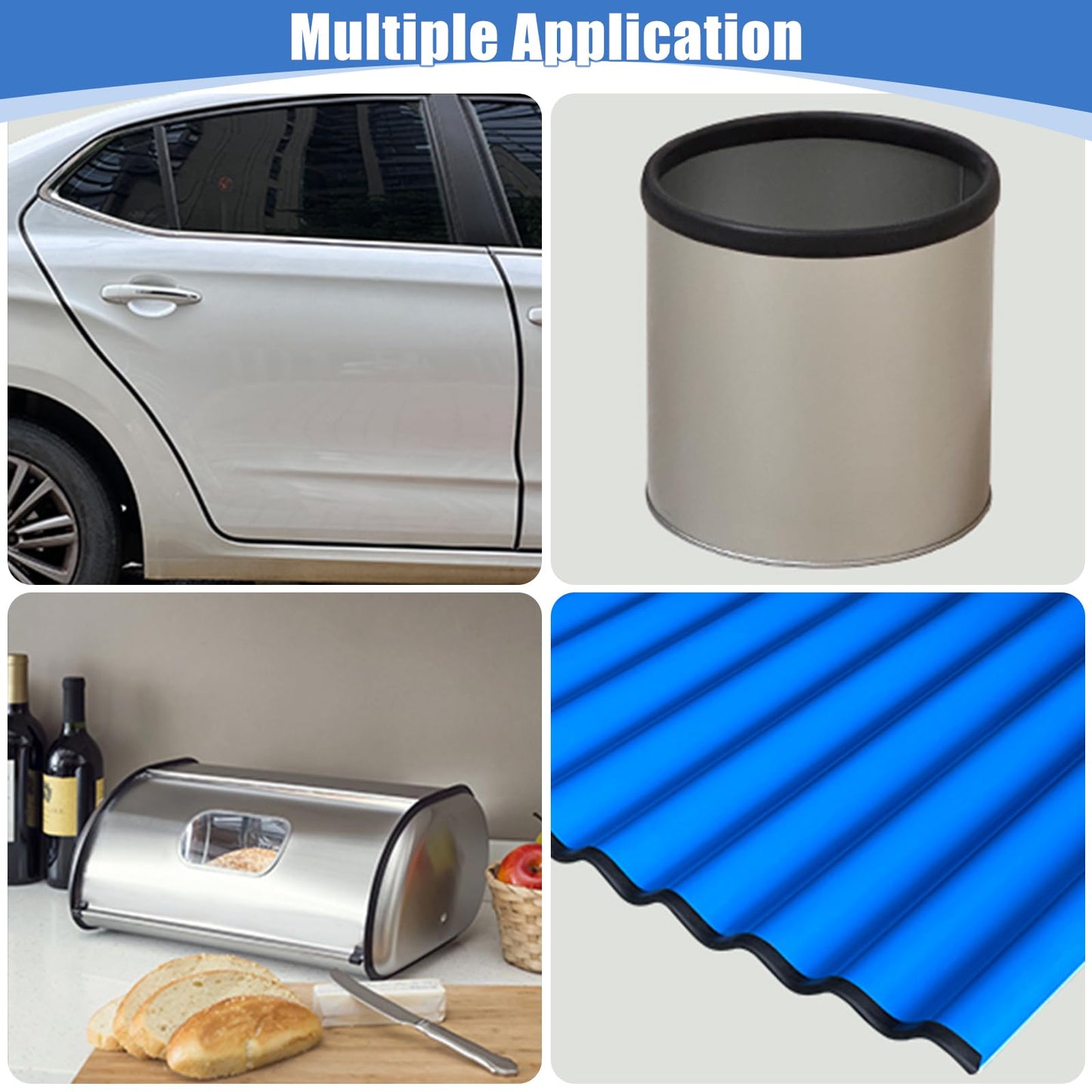 Rubber Edge Trim, Self-Adhesive Rubber Edge Trim, Edge Protector for Sheet Metal, EPDM Material, Fit 1/16"(1.6mm), Length 10Ft, Black Color, U Channel Edge Trim