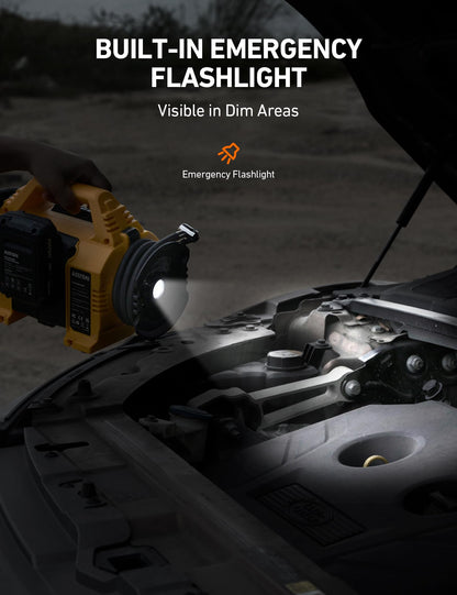 AstroAI Cordless Tire Inflator Portable Air Compressor for Car 160PSI with HD Screen, 3 Power Sources & Dual Powerful Motors, Heavy Duty Air Pump Inflation/Deflation father day gifts