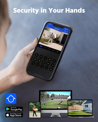 ANNKE 3K Lite Wired Security Camera System Outdoor with AI Human/Vehicle Detection, 8CH H.265+ DVR and 8 x 1920TVL 2MP IP67 Home CCTV Cameras with Smart Dual Light, Color Night Vision, 1TB Hard Drive