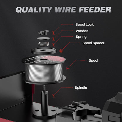 ARCCAPTAIN 130A MIG Welder, 110V Flux Core MIG Welder/Lift TIG/Stick 3 in 1 Welding Machine with Synergy, IGBT Inverter Portable Gasless Welder Equipment with Welding Gun and 2lb Welding Wire