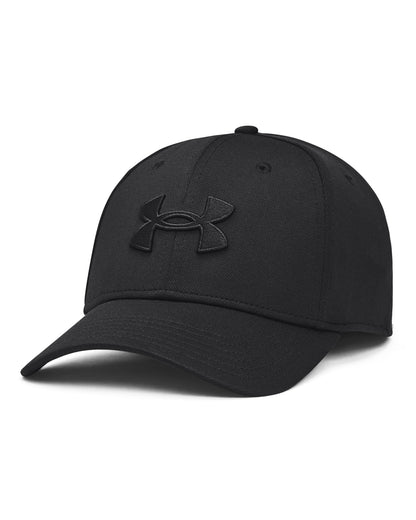 Under Armour Men's Blitzing Cap Stretch Fit, (002) Black / / Black, Medium/Large