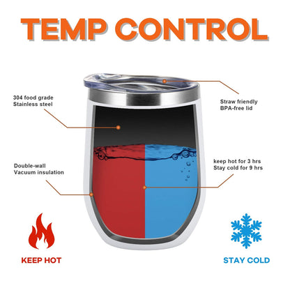 COMOOO 12oz Wine Tumbler with Lid and Straw, Stainless Steel Stemless Wine Glass, Double Wall Vacuum Insulated Wine Tumbler Cup, Cocktails,Beer,Champaign, White, 8 Pack