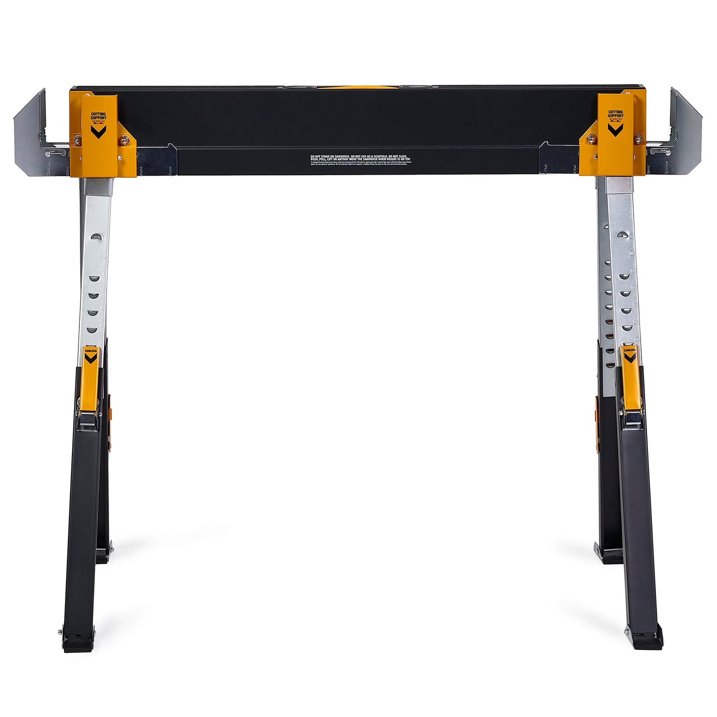 ToughBuilt - Folding Sawhorse - Sturdy, Durable, Lightweight, Heavy-Duty, 100% High Grade Steel - Adjustable up to 4x4 Size Support Arms - 1300 LB Capacity - (TB-C700) - 2 Pack