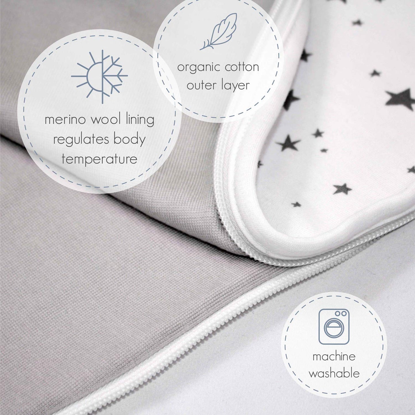 Woolino Toddler Sleeping Sack, 4 Season, Merino Wool and Organic Cotton, Baby Sleep Bag, 2-4 Years, Strawberry