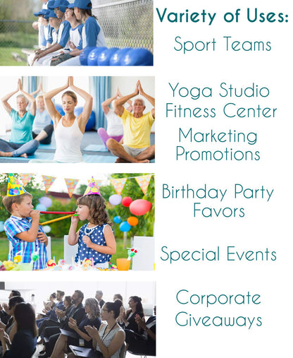 Rolling Sands BPA-Free 24 Ounce Blue Water Bottles, 3 Pack, Made in USA