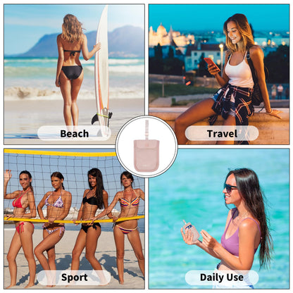 YOYI YOYI RFID Undercover Bra Wallet,Hidden Travel Pouch,Secret Stash Pocket - Credit Cards & Money & Valuables with Adjustable,Elastic Strap Suitable for All Bra Sizes