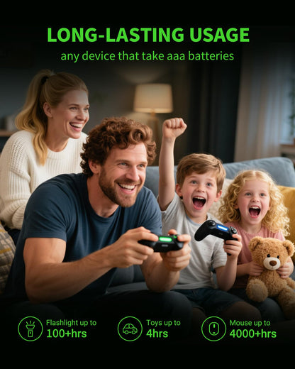 EBL 8 Pack AAA Ni-MH Rechargeable Batteries AAA Batteries ProCyco Technology (Typical 1100mAh, Minimum 1000mAh)